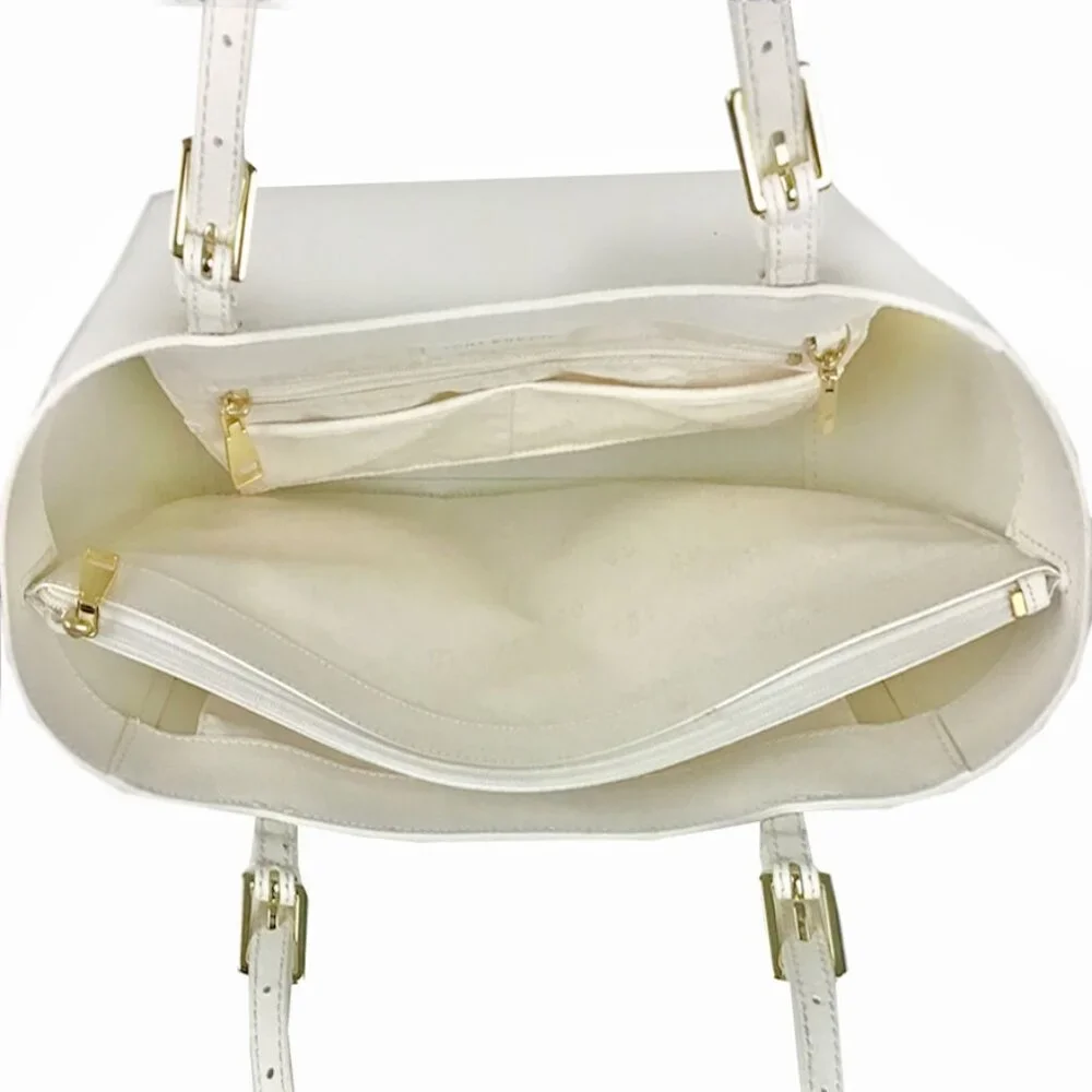 Tory Burch Solid Saffiano Leather Tote Bag